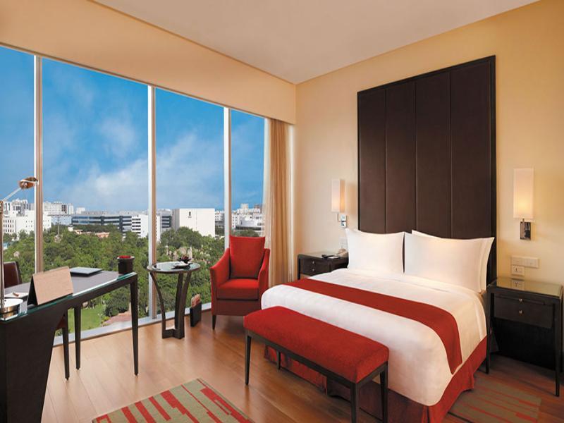 โรงแรมไทรเด็นท์ไฮเดอร์ราแบด ไฮเดอราบัด ภายนอก รูปภาพ A room at the Taj Bengal